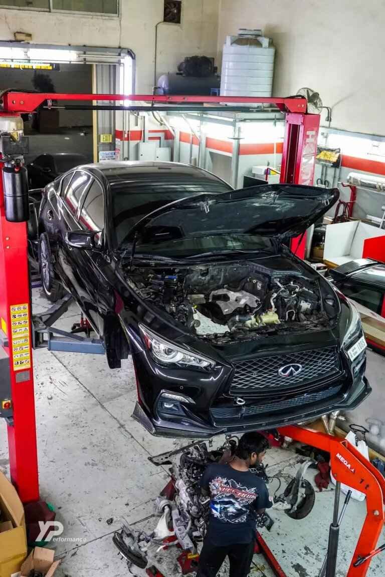 Infiniti Q50 VR30 RT Turbos Upgrade With AMS Pressure Sensors & Engine Replacement